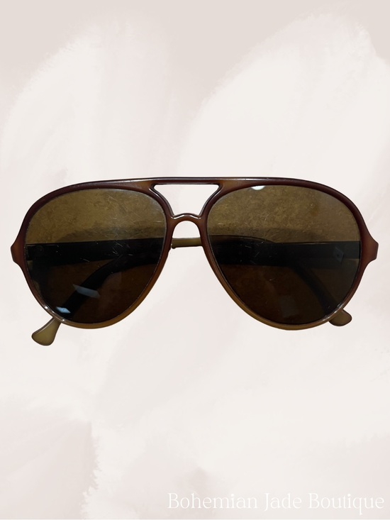 Vuarnet Other - Vintage Vuarnet Brown Aviator Sunglasses Made in France 145mm